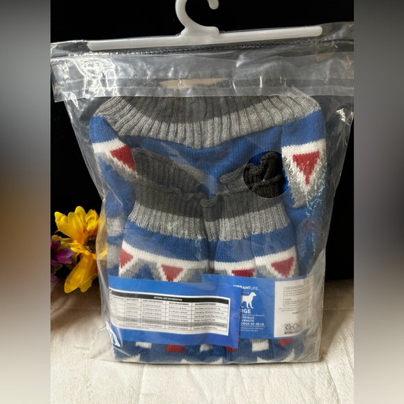 New Vibrant Life Large Holiday “BOSS” Dog Sweater 50-90 Lbs, 20”L (back) - Picture 3 of 4